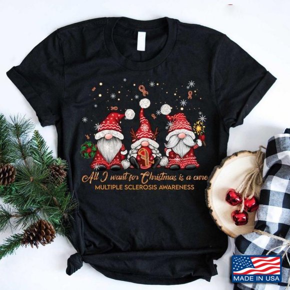 Tops - Cure Multiple Sclerosis Christmas Shirt